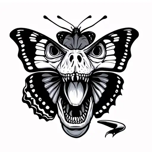 Butterfly Usa Boxing T Rex Skeleton