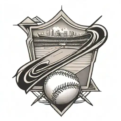 Baseball Diamond Shaped Line