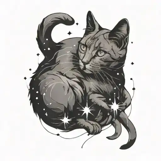 Cat And Pisces Constellation