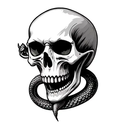 Harry Potter Death Eater Skull And Snakes Going