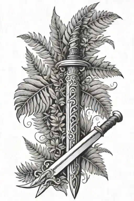 Long Sword And Fern