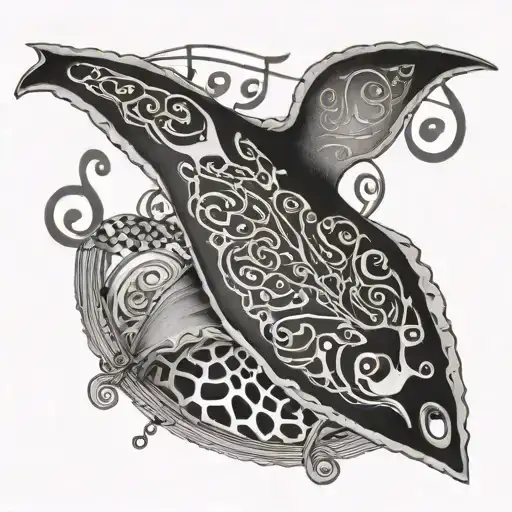 Manta And Music Notes