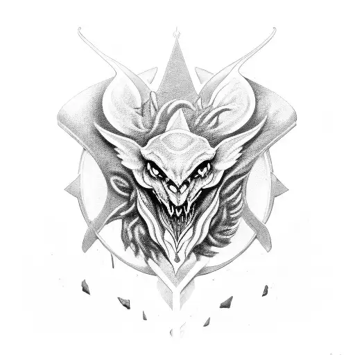 A Fisioterapelta Symbol Merged With A Mythical Creature