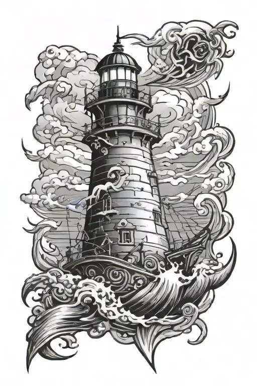 Pirate Storm Lighthouse Old School