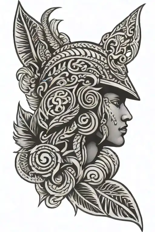 Hawaiian Tribal Inspired With Army Design