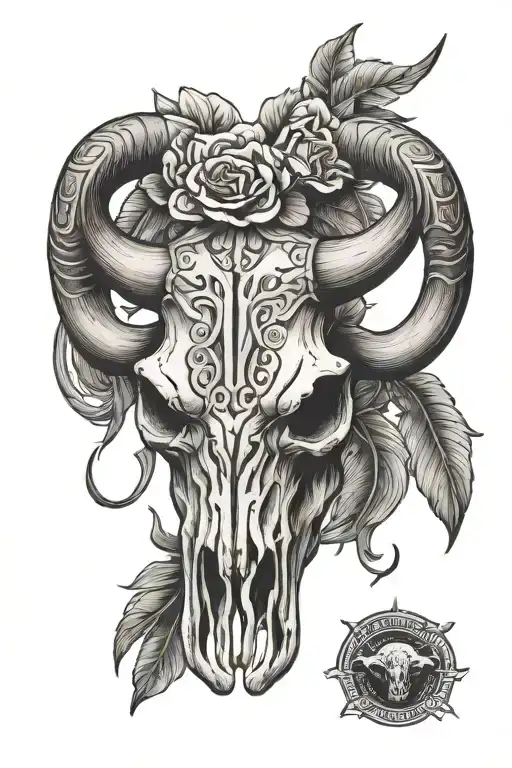 Western Longhorn Skull