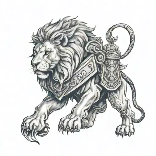 Lion In Armor