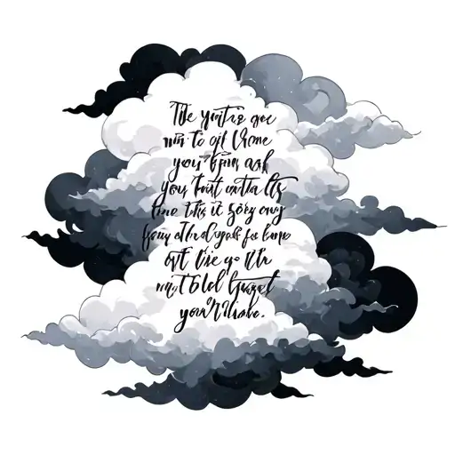 Bible Quote With Clouds