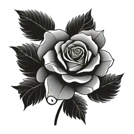 England Rugby Rose Geometric Design Incorporating