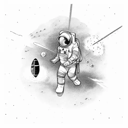 Astronaut Shooting Artillery