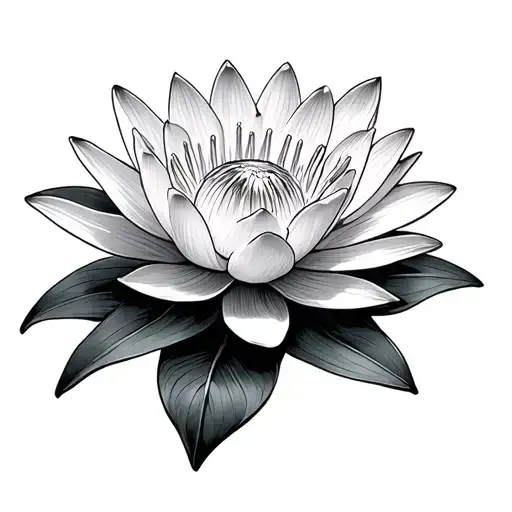 Water Lily And Daffodil