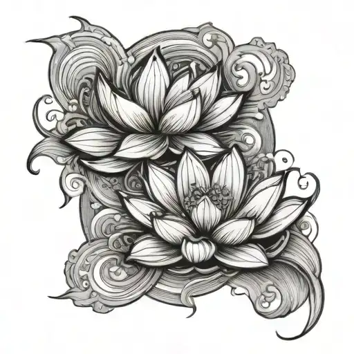 Lotus Day Sun Ocean Waves