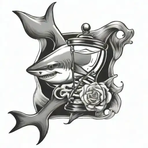 Shark And Hourglass