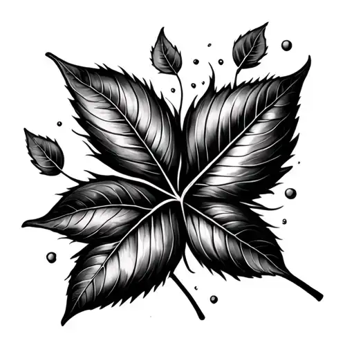 Leaf Tattoo Flashes