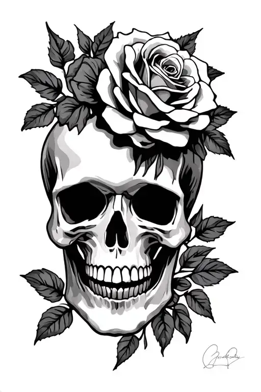 Skull And Roses