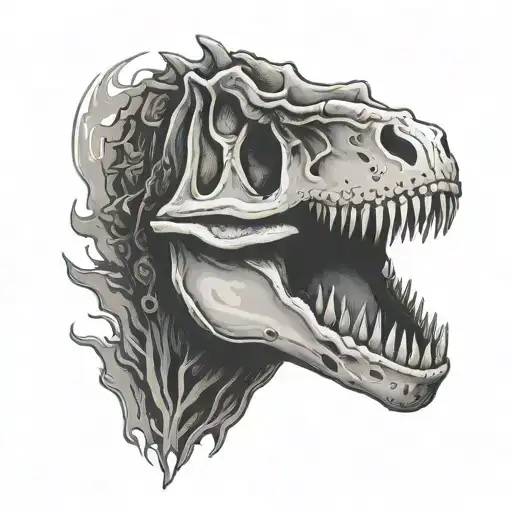 T-rex Skull Face
