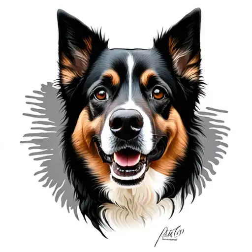 Dog Print And Finger Print