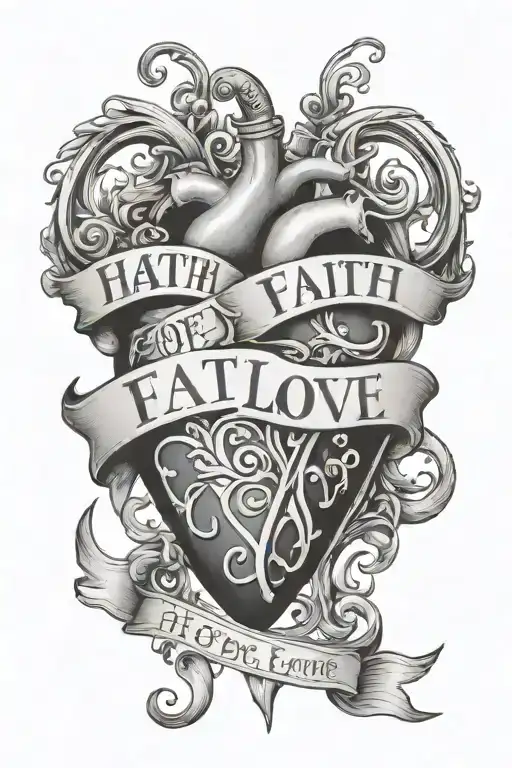 Heart Of Faith Hope Love