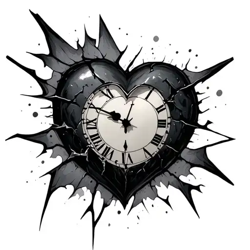 Broken Heart Clock