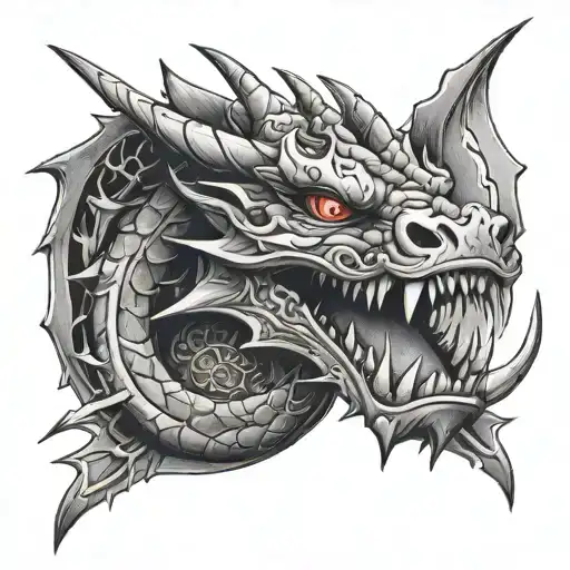 Dragon Face And Claw