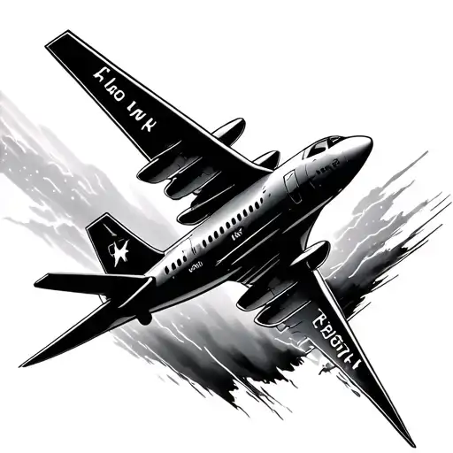 Airplane With Thunderbolt