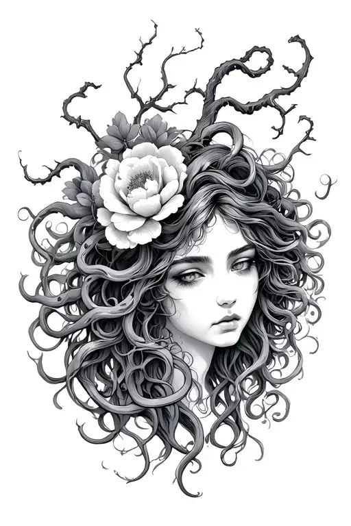 Sakura And Medusa Head