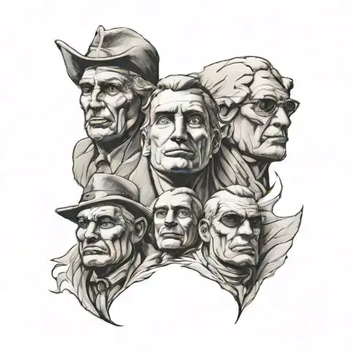 Mountain Rushmore Hear See Speak No Evil