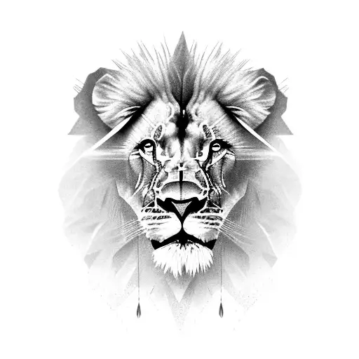 Roar Of A Lion On A Cliff