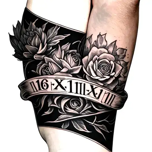 16-11-24 Tattooed Small In Roman Numerals Below The Inside Of An Elbow