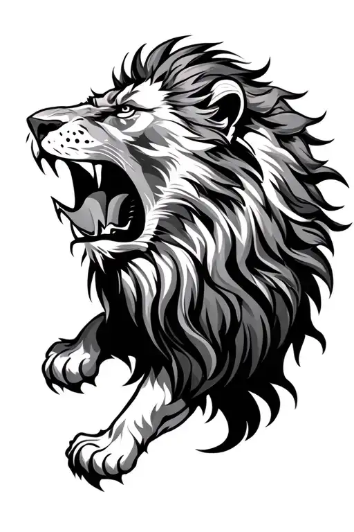 Lion Roaring