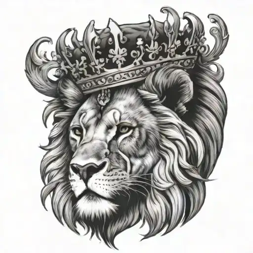 Lion With Crown