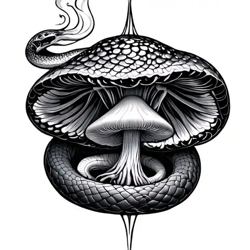 Snake Compass Jellyfish Mushrooms Toad Smoking