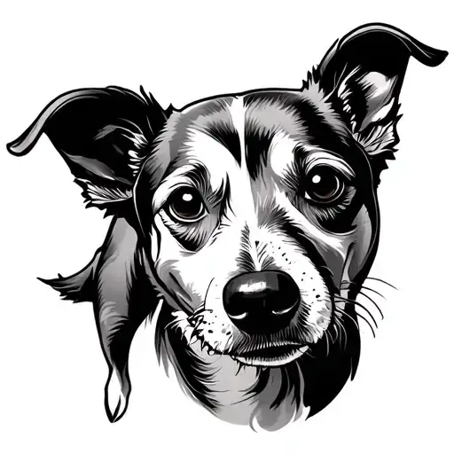 Shape Dog Flower Line