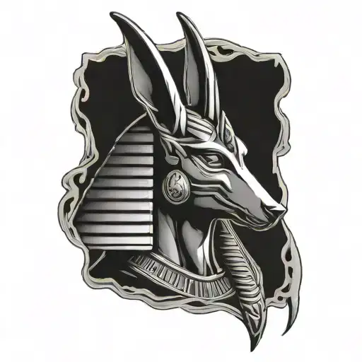 Anubis Egyptian God Hermes Pyramid Hieroglyphs