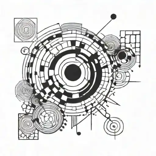 Wonky Circle And Squares