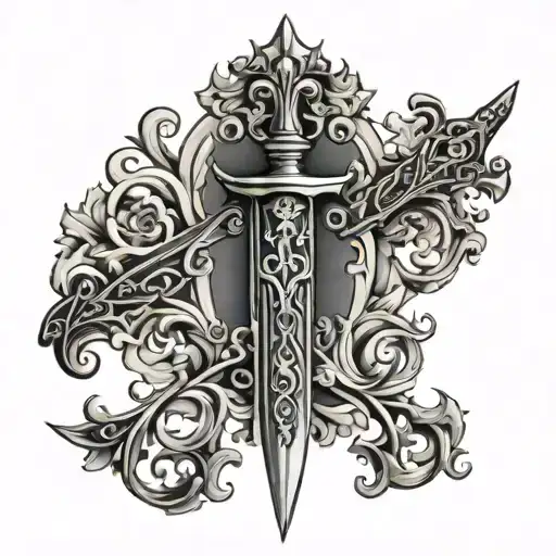 Baroque Style Sword Piercing
