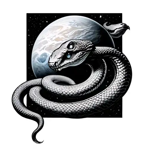 Mythology Snake Head Planet