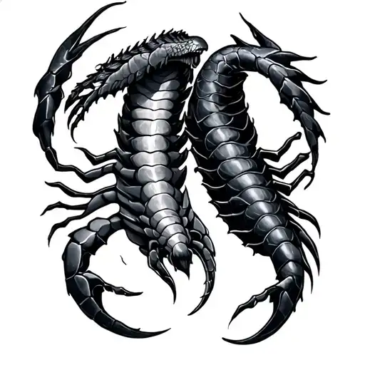 Aquarius And Scorpio Zodiac Symbol