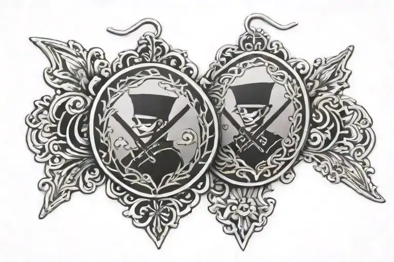 Bandera De Mugiwara Zoro Earrings Inside