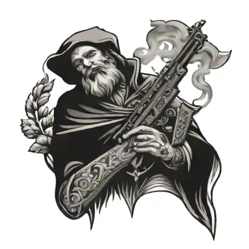 Virgo King With Ak 47 Smoking