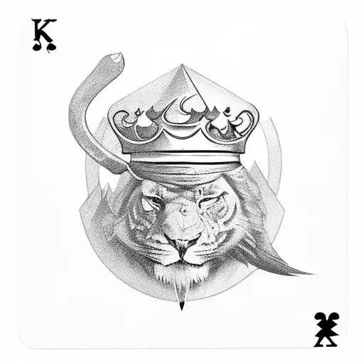 King Card With Gangster Style
