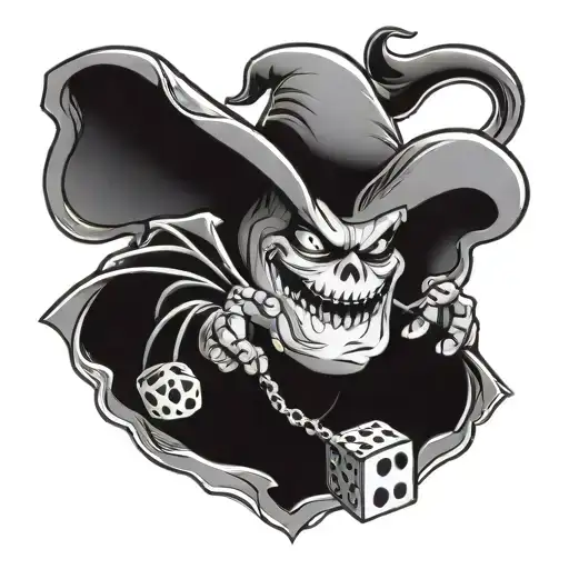 Oogie Boogie Playing With Dice