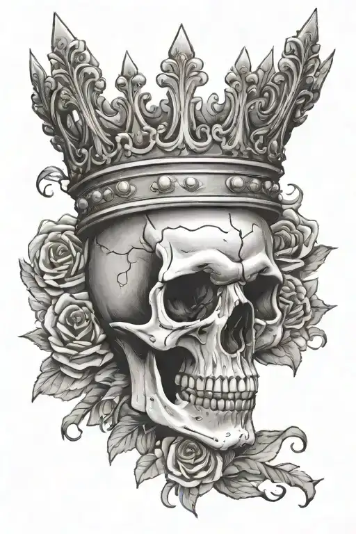Skull With Crown