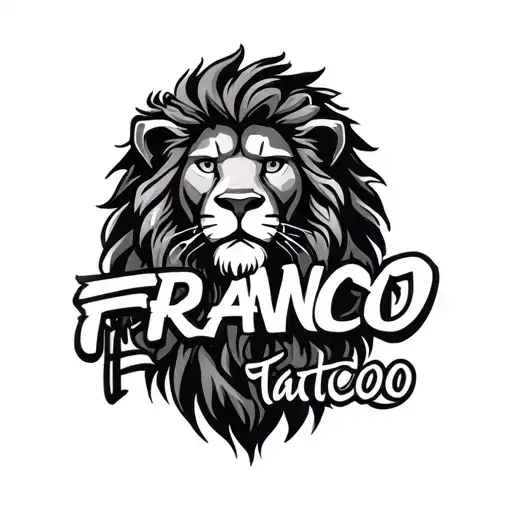 Lion With Name Franco Name Written