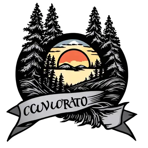Colorado Fine Line Tattoo Design