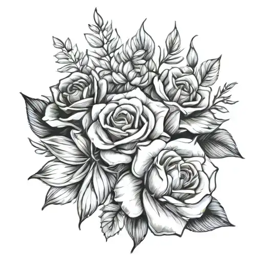 A Bouquet With Each Flower Representing A Birthday