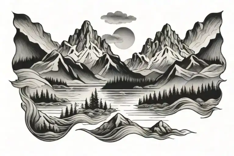 Water And Mountains Lakes Nature