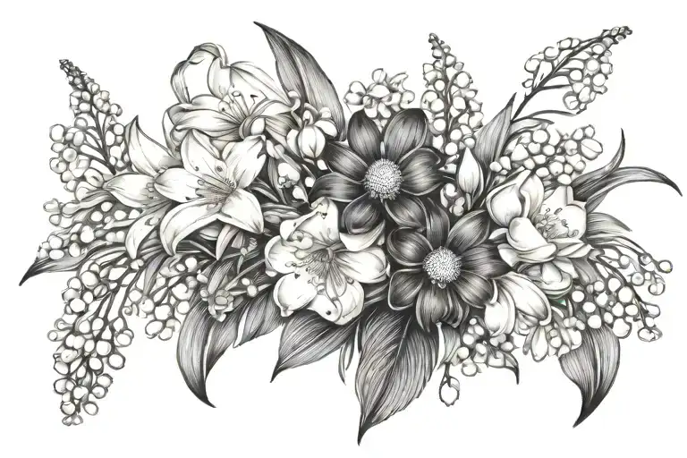 Daisy And Lily Of The Valley Bouquet