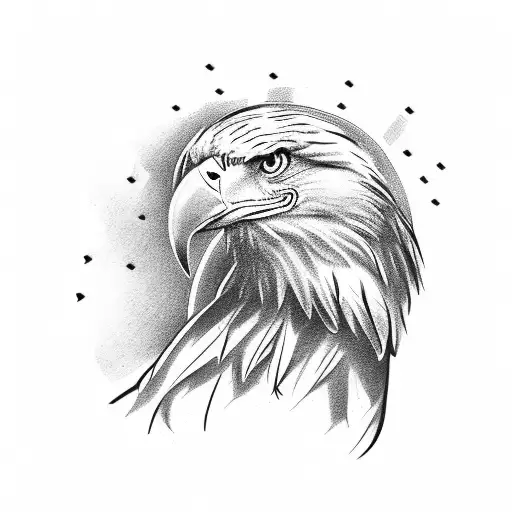 Letters Cmsm And Eagle Head On Shoulder