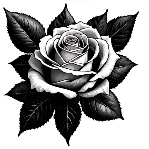 Rose And Mountains Lakes Nature